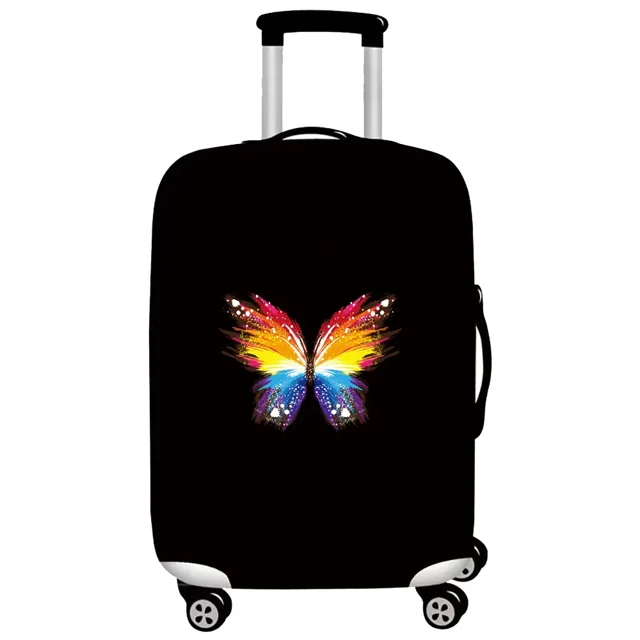 Housse de Protection pour Bagages Accessoires de Voyage Valise Anti-Poussière Résistante à l'Usure Série Papillon Étui de Protection Mode 2024 8Butterfly014 S
