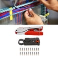 thumbnail image 1 of Coaxial Cable Crimper, Wire Stripper Tool Wide Application Easy Operaton Dual Blade Design 30.2mm Crimping  For RG59 6F, 1 of 8
