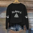 thumbnail image 4 of Craaazy Women's St Patricks Day Sweatshirts Casual Loose Round Neck Long Sleeve Tops with Comfy Shamrock Prints, 4 of 4