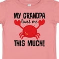 thumbnail image 4 of Inktastic My Grandpa Loves Me Crab Boys or Girls Baby T-Shirt, 4 of 5