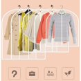 thumbnail image 4 of Transparent Garment Bag Garment Cover With Zipper, Garment Cover Jacket Coat Dresses Evening Dresses Suit Protection Garment Cover Dress Case Suit Bag, 4 of 4