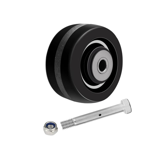 Roue Phénolique 4 Pouces"x2" pour Cric de Remorque avec Grande Capacité 900 LB Haute Résistance d'Équipement pour Chariots Plats Cric de Remorque