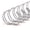 Silver, variant on 10mm (3/8 in.) Double Loop Binding Spines | 11 in. Length for Letter Size or Smaller Projects | 3:1 Pitch | 60 Sheet Binding Capacity | Silver | 100 Pack