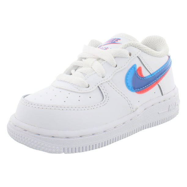 Nike Force 1 LV8 KSA Baby Boys Shoes Size 8, Color: White/Blue Hero/Bright Crimson