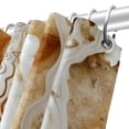 thumbnail image 5 of Marble Waterproof Printed Bathroom Curtain Set with Hooks for Bathroom Decoration, 5 of 6