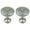 Pewter, variant on Urbanest Hera Medallion Drapery Holdback, Mahogany