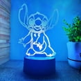 thumbnail image 3 of Disney STITCH & LILO 3D Led Night Light figura de dibujos animados Stitch niños, decoración de la habitación de la cama, lámpara de Anime 3d, regalo de cumpleaños y Navidad para niños, 3 of 5