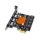 thumbnail image 1 of Adaptador de Tarjeta de expansión PCI USB 3.0 Yashi 4 puertos PCIE negro, 1 of 5