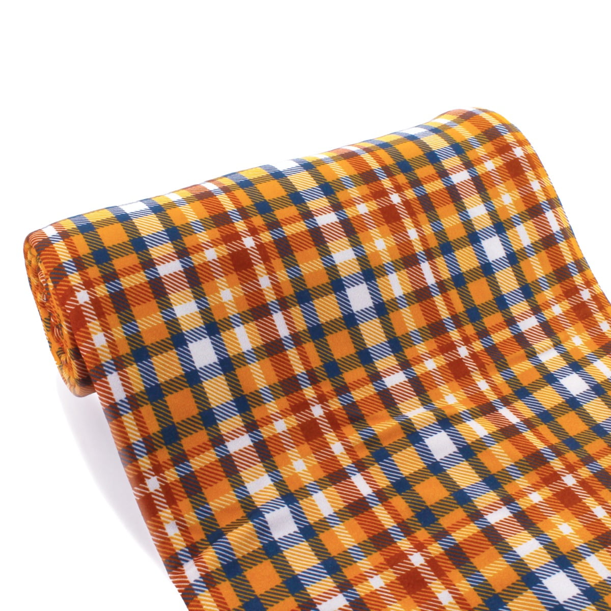 Fall Navy Gold Plaid DBP Fabric Double Brushed Polyester 4 Way fall-navy-gold-plaid-dbp-fabric-double-brushed-polyester-4-way