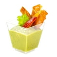 thumbnail image 4 of Oasis Creations Square Mini Dessert Cup - 3.5 ounce - 50 Count - Lids & Spoons Included - Clear Plastic - Appetizer Cup - Parfait Cup - Dessert Cup -Disposable or Reusable (50 Pack), 4 of 4