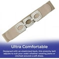 thumbnail image 2 of Sagefinds Textured-Buckle Stretch Belt for Women, Soft Faux Leather Waist Cinch Belt, 2.5” Red, 2 of 6