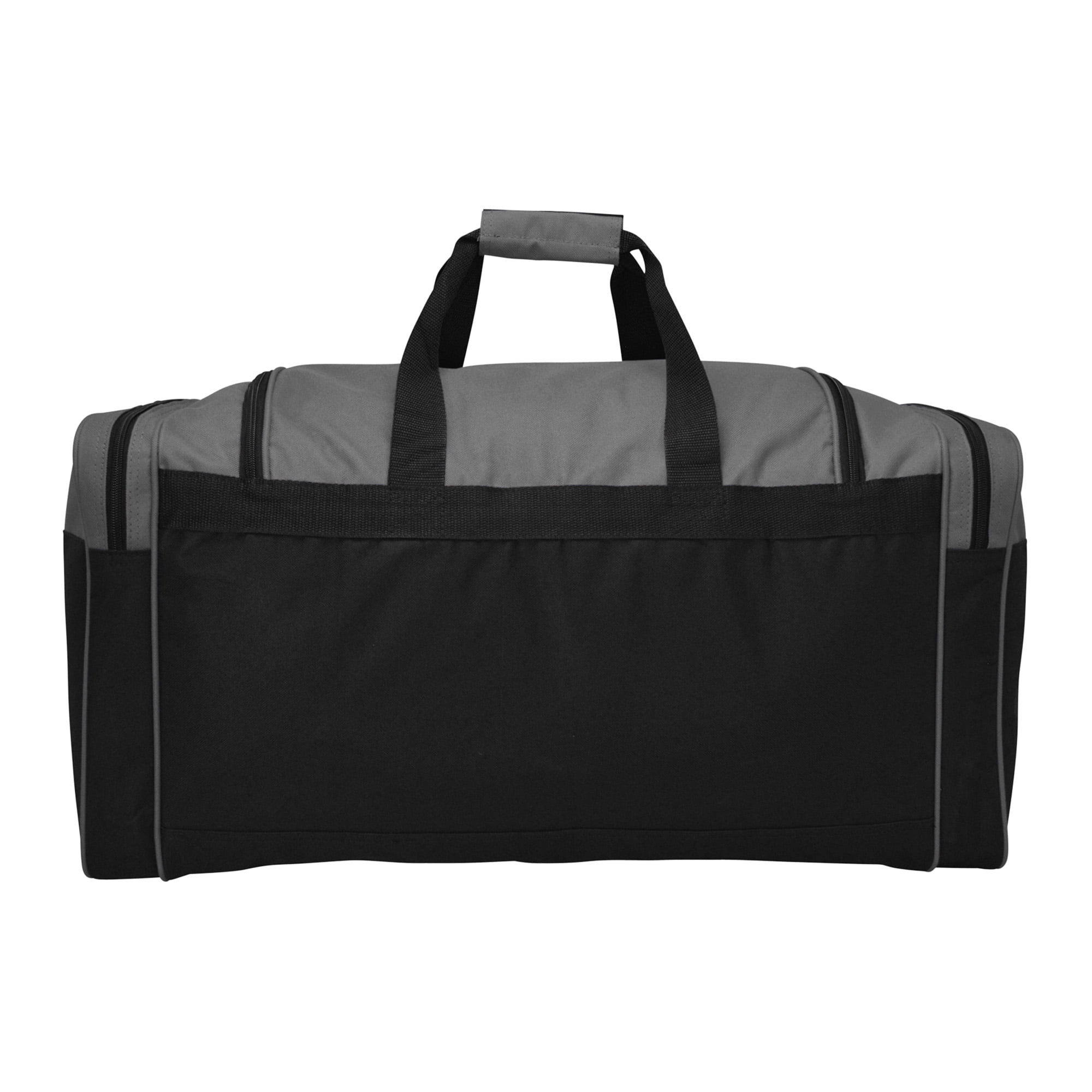 DALIX 25" Extra Large Vacation Travel Duffle Bag in Gray and Black