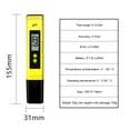thumbnail image 2 of Medidor de ph de probador Ph Pen 0.01 Ph Ph Ph Ph Pen amarillo, 2 of 8