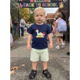 thumbnail image 3 of Cenuakty Baby Boy Back to School Outfits Short Sleeve Dino Embroidery T-Shirt + Shorts Set Toddler Clothes, 3 of 9