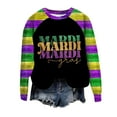 thumbnail image 4 of Outfmvch Purple Sequin Top Sequin Mardi Gras Tops for Women Lightweight Sweatshirts for Women Mardi Gras Sweatshirt for Women Mardi Gras Long Sleeve Shirt for Women Going Out Tops for Women Black L, 4 of 4