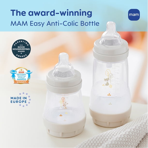 MAM Easy Start Anti-Colic Matte Bottle 5 oz, 2 pack Blue - Walmart