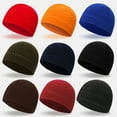 thumbnail image 3 of Anvazise Men Winter Solid Color Fleece Cap Outdoor Climbing Cycling Windproof Beanie Hat, 3 of 13