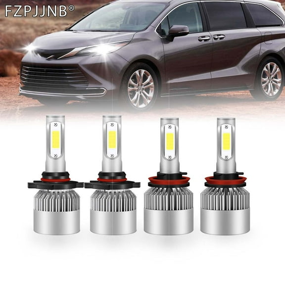 FZPJJNB 9005/HB3 H11/H9/H8 LED White 6000K Automotive Bulb Fits Toyota Camry, Sienna 2-Pack
