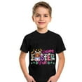 thumbnail image 2 of Gibobby Playera De Algodón Día de Pascua imprime camisas niño niña niños manga corta conejito camiseta niños niñas camisetas(Negro, 10-12 Años), 2 of 4