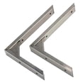 thumbnail image 3 of Soporte de estante Zulema 4 Piezas Acero Inoxidable Montado en Pared, 3 of 8