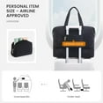 thumbnail image 4 of Large Women Travel Duffle Bag - Carry on Overnight Bag with Shoe Compartment and Toiletry Bag Weekend Travel Duffel Tote Bag Yoga Gym Bag with Wet Pocket Toiletry for Travel Trips Sport Hospital, 4 of 7