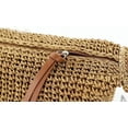 thumbnail image 5 of Kukuzhu Summer Beach Bag, Women Handmade Woven Straw Shoulder Bag, Casual Tote Bag, 5 of 6