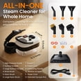 thumbnail image 5 of EasyWox 2500W Handheld Steam Cleaner, 6-Level Adjustable, 40.6oz Tank, Portable Steam Cleaner for Home, Auto Detailing, Floor, Furniture, Tile Grout, 5 of 10