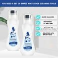 thumbnail image 4 of Floleo White Shoe Cleaner Kit with Soft Brush, 100ml Leather Sneaker Cleaner, Gentle Foam Formula for Stain Removal & Protection, 4 of 9