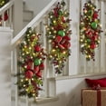 thumbnail image 7 of Floleo Christmas Decorations Christmas Staircase Wreath Staircase Decoration Hanging Upside Down Decoration Novelty Funny Xmas Decorations Ornaments For Home Decor Holiday Party Xmas Gift, 7 of 7