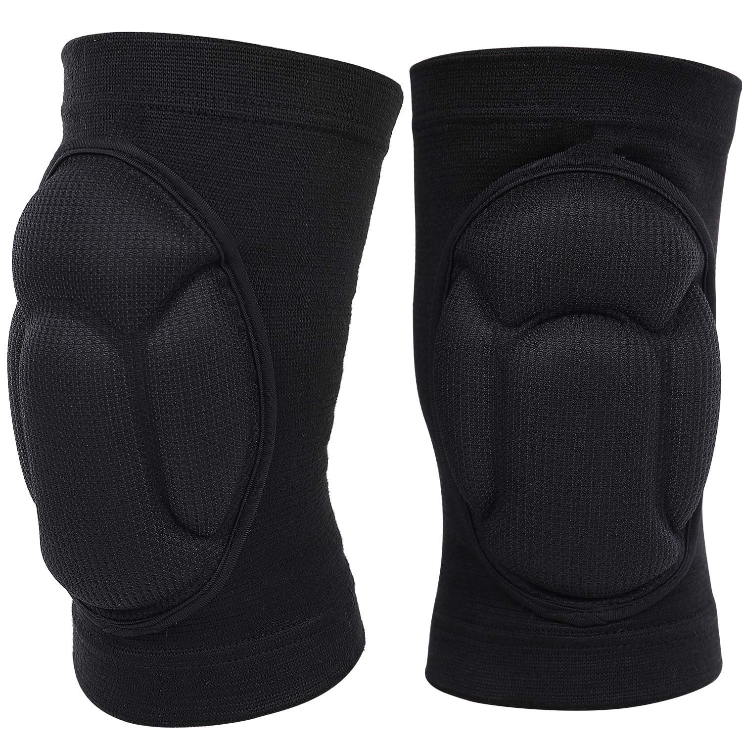 Soft Breathable Sponge Anti-Slip Volleyball Pads Black, with Sports Fashion Wristband & Storage Pouch 4PCS Volleyball Knee Pads Collision Avoidance Professional Knee Sleeve for Sports Work Daily