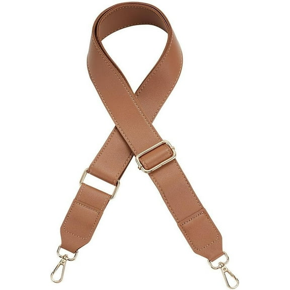 1.4inch/3.8cm Wide Adjustable Leather Replacement Strap Shoulder Bag Strap DIY Purse Strap for Satchels Craft Bag Briefcase Crossbody Bag Handbags Women's Bag 33~55inch