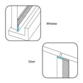thumbnail image 4 of Unique Bargains Weather Stripping Frameless Silicone Door Bottom Seal Stopper 6.6 Ft Length, 1.8 inch Width, 4 of 7