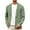 Green, variant on Mgmyaa Men's Blazer Cotton-Linen Dressy Casual Button Pocket Collared Long Sleeve Jacket