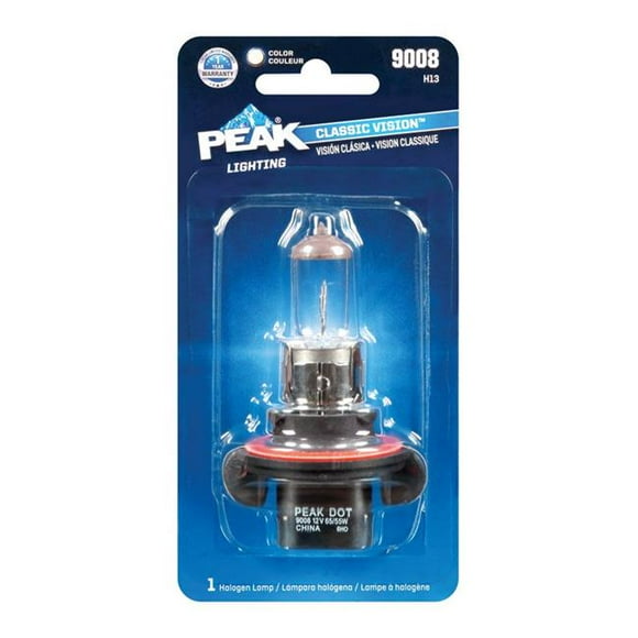 Peak 8020203 Classic Vision 12.8 V Halogen T5 Automotive Bulb - 9008 H13