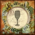 thumbnail image 2 of Art Licensing Studio 20x20 Black Ornate Wood Framed with Double Matting Museum Art Print Titled - Circled Wine 1, 2 of 4