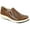 Brown 3242, variant on kozi Women Comfort Casual Wedge Shoe Slip-On Loafer OY3243 Round Toe Double Side Gore Removable Insole White Size 8.5