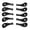 Gray, variant on YAHHU 10Pcs Golf Club Head Cover Neoprene Zipper Closure Iron Covers Set Universal Fit for Woods Irons, Blue