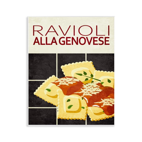 Stupell Industries Ravioli Classic Kitchen Food & Beverage Painting Unframed Art Print Wall Art, 11 x 14