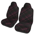 thumbnail image 1 of Easy to Install Car Universal Seat Cover, Classic Plaid Four Seasons Universal Front Seat Cover, 2-Piece, 1 of 8