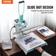 thumbnail image 2 of VEVOR Heat Press Machine 15x15 in Slide Out Heat Transfer Machine T-Shirts Green, 2 of 9