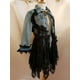 thumbnail image 4 of Chaqueta vaquera con agujeros y bordes deshilachados con encaje y flores para mujer, estilo informal, de manga larga, para verano, 2024, 4 of 4