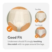 Tranquility Premium OverNight Disposable Absorbent Underwear, Medium, Maximum Protection, 18 ct Bag