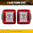 thumbnail image 2 of AMERICAN MODIFIED Tail Lights for 2018 to 2023 Jeep Wrangler JL Models, Pair, 2 of 8