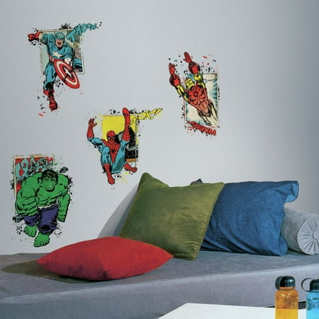 Room Mates Internet Only Marvel Superhero Burst Wall Decal