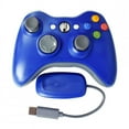 thumbnail image 1 of Wireless Controller Joysticks Bluetooth Vibration Gamepad Handle with 2.4G Receiver Compatible for Xbox360 PC Blue, 1 of 4