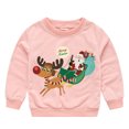 thumbnail image 3 of Esaierr Toddler Boys Girls Christmas Sweatshirt for Kids 2-7Y Cartoon Printing Pullover Long Sleeve Bottoming Shirt Fall Winter Sweater Tops, 3 of 5