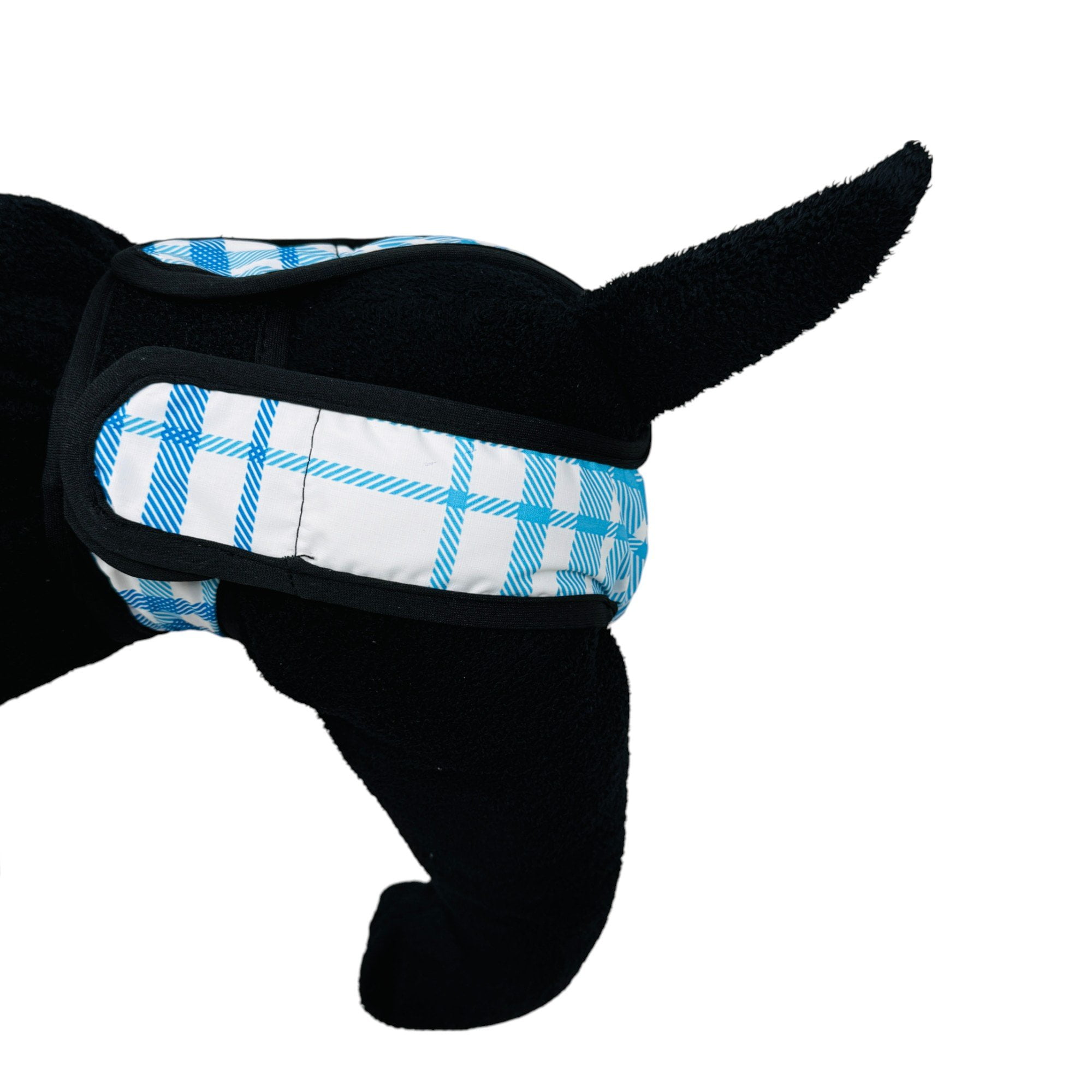 Barkertime Blue Plaid Cat Diaper Pull-up
