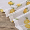 thumbnail image 6 of Haperlare 26"W x 24"L Semi Sheer Kitchen Curtain Lemon Plant Pattern Short Window Treatment Tiers for Cafe Kitchen, Yellow Lemon, 2 Panels, 6 of 6