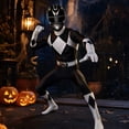 thumbnail image 3 of Red Ranger Costume Superhero Cosplay Warrior Jumpsuit Full Body Spandex Bodysuit Halloween Dress Up Party Outfit for Adults Men Power Ninja Ranger Battle Suit, 3 of 5