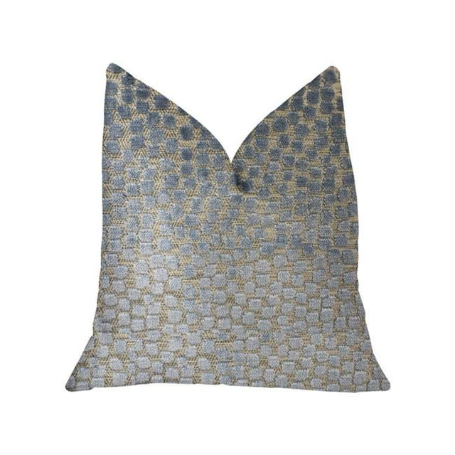Dusky Gemme Bleu & Argent Luxe Jeter Oreiller&44; 20 x 36 Po. Roi